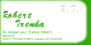 robert trenka business card
